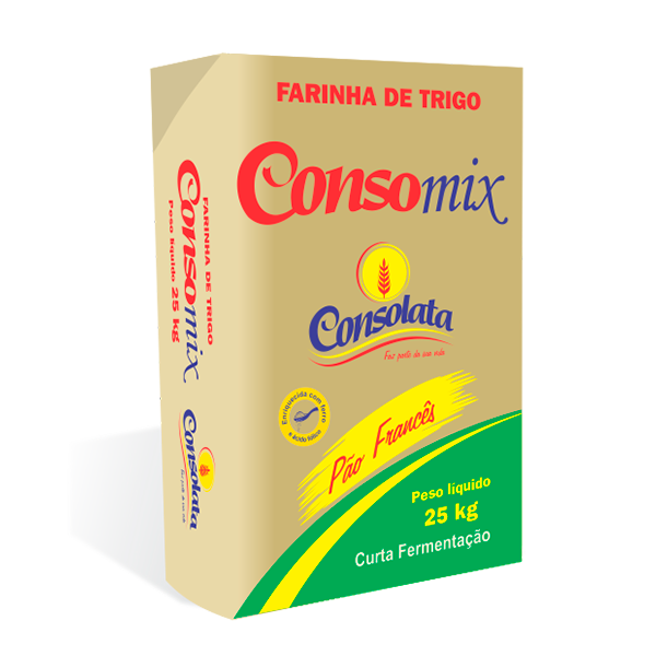 Farinha de trigo Consomix pão frances 25kg